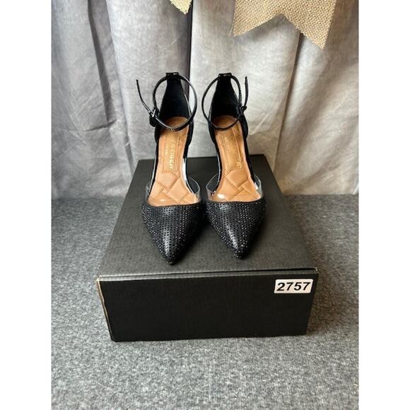 Kurt Geiger London Brixton Lock Charm Stiletto Pump Black, Size EU 35, US 4.5, - Picture 12 of 12